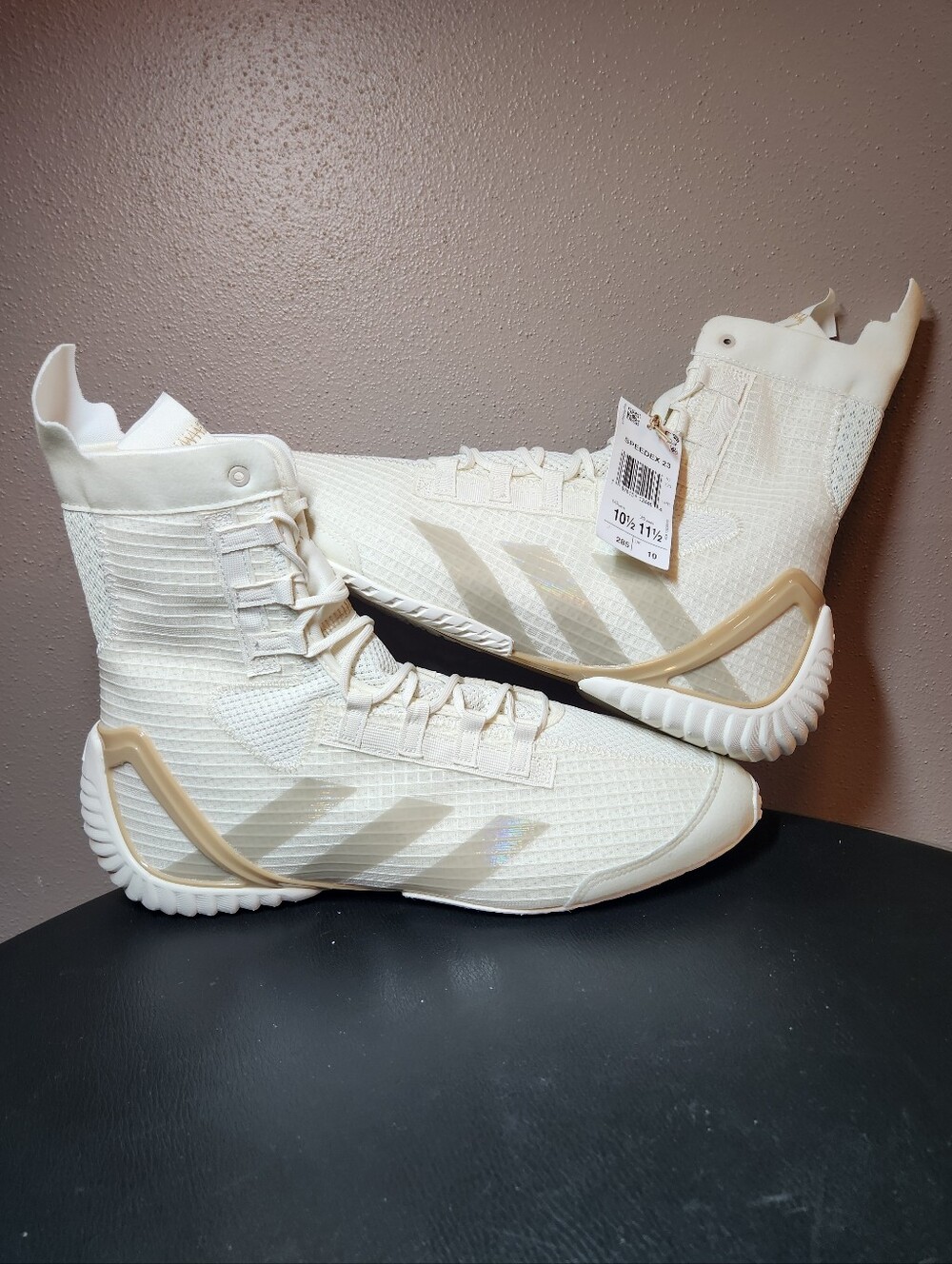 Adidas Speedex 23 Boxing Shoes Mens Sz 10.5 NEW Offwhite Colorway